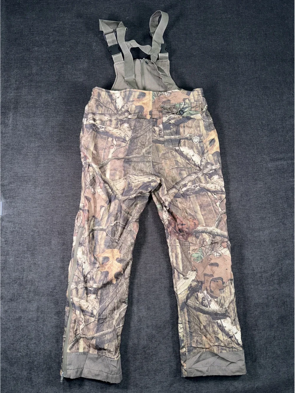 Youth Game Winner Waterproof Camo Hunting Bib Overalls Size Large